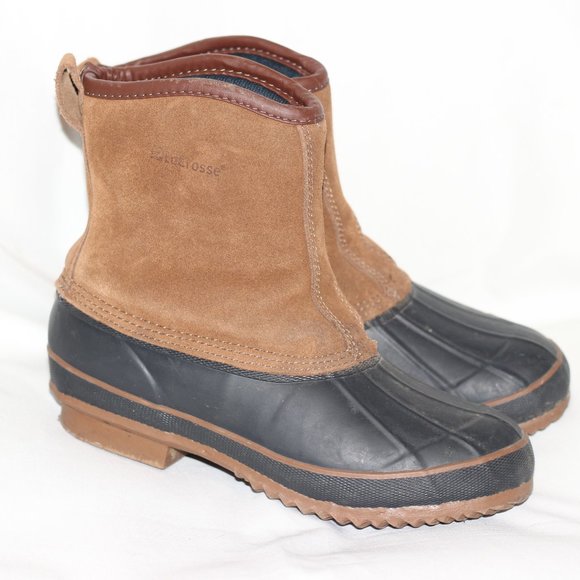 La Crosse Shoes - La Crosse Tan Suede Rubber Duck Snow Boots 8